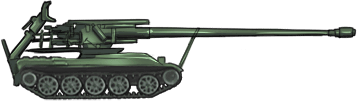 Sideview of S-23 SPG